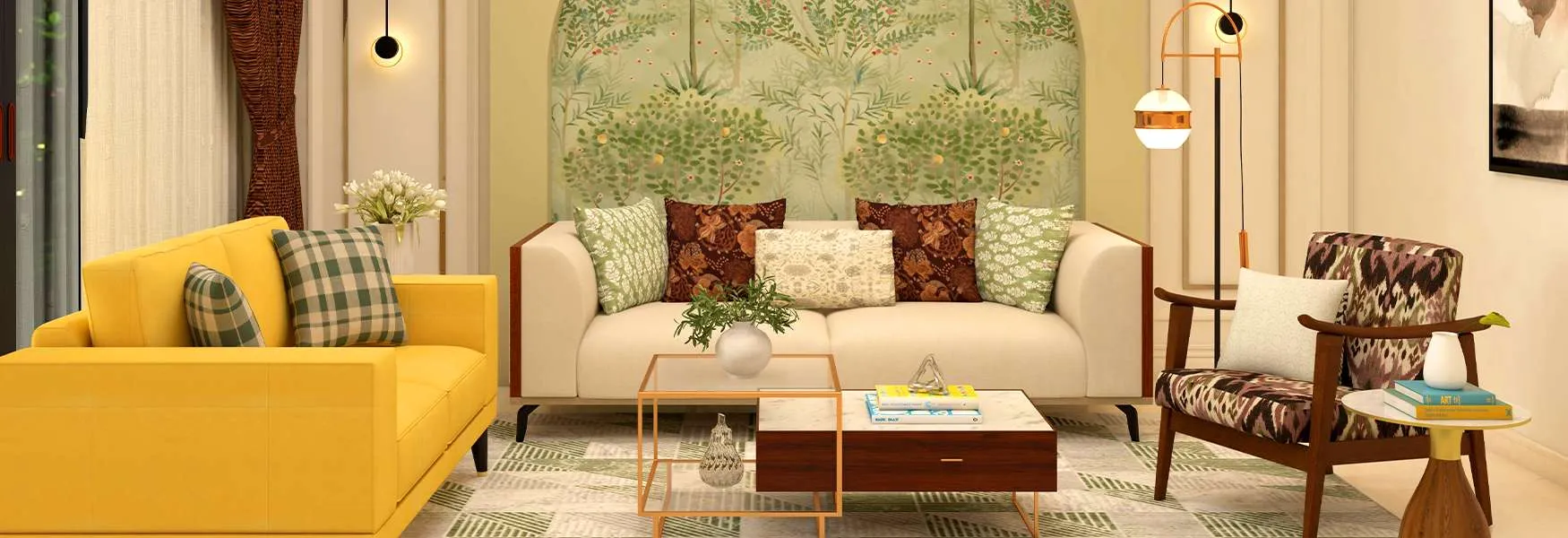 F Signature Pimpri Living Room