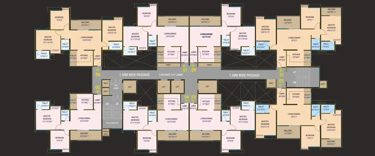 F Signature Pune Residential Floor Plans
