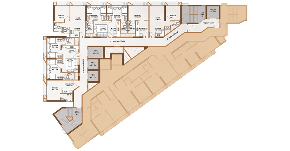 Prescon Livana Thane West 2 BHK Floor Plan Prescon Livana Thane West 2 BHK Floor Plan